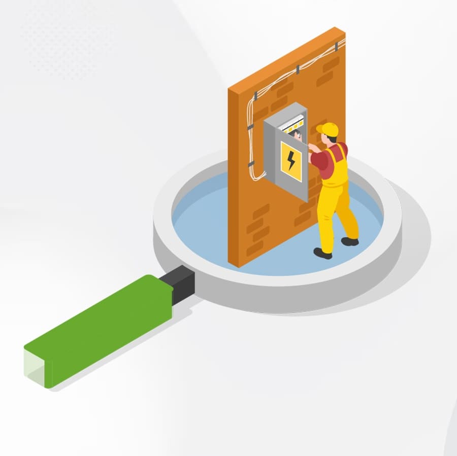 فحص الكهرباء